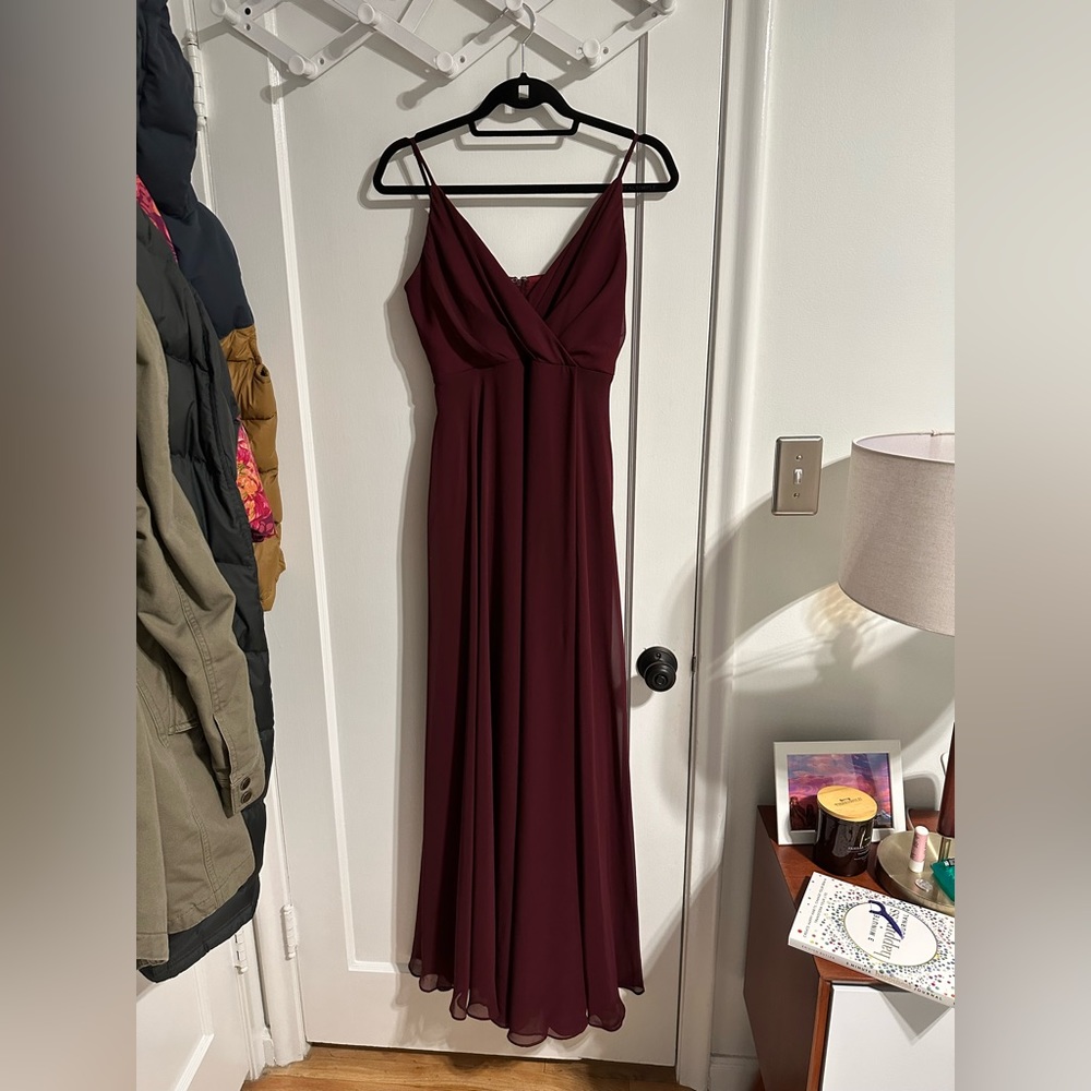 BIRDY GREY CABERNET CHIFFON KAIA DRESS